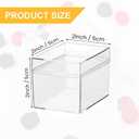 48 Pcs Acrylic Boxes, 2x2x2 Inch Acrylic Square Cube Acrylics Candy Box Small Clear Box with Lids, for Candy,Gift,Stackable Cubes Container, Square Cubes Storage Box