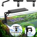 SEAOURA Clip On Aquarium Light for Plants-24/7 Cycle Fish Tank Light with Timer, Full Spectrum+7 Colors Mode, Auto On/Off, Adjustable Brightness and Height, 20W (12inch for 12-20 inch Tank)