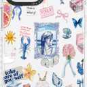 for iPhone 12 Case, Ocean Self-Care Collage Pattern with Sea Creatures, Military-Grade Drop Protection, Aesthetic Soft Slim TPU Protective & Camera Protection for Women Girls (BlueSummerCut)