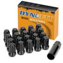 Dynofit 12x1.5 6 Spline Lug Nuts Set, 20pc 5lug Small Wheel Nuts Compatible with Honda Chevy Accord Civic CRV Pilot Odyssey,Closed End Aftermarket Tuner Wheel Studs with 1 Socket Key fit Impala Escape