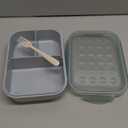MISS BIG Bento Box for Kids, Leakproof Lunch Box, No BPAs & Chemical Dyes, M/W, D/W & Fridge Safe (1150ml, Gray)