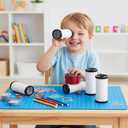 10 Sets DIY Kaleidoscope Kit for Kids - Blank Classic Kaleidoscope Making Kit,Creative Preschool Science Toy for Children,Halloween Goodie Bag Supplies