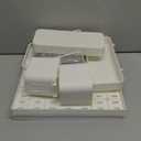 Peg Board, Pegboard Combination kit, 4 Pegboards and 12 Accessories Modular Hanging for Wall Organizer,Suitable for Wall Storage,Crafts Organization,Decorative Display,11''x11'' Each