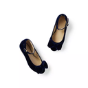 Janie and Jack VELVET BOW BALLET FLAT 5