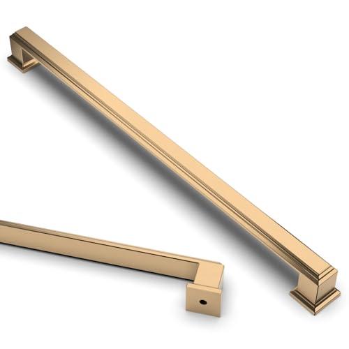 Asidrama 6 Pack 10 Inch(256mm) Champagne Bronze Kitchen Cabinet Handles Cabinet Pulls Kitchen Cabinet Hardware for Cupboard Drawer Pulls