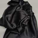 ZIMASILK 100% Pure Mulberry Silk Pillowcase for Hair and Skin Health,Soft and Smooth,Both Sides Premium Grade 6A Silk,600 Thread Count,with Hidden Zipper,1pc (Queen 20''x30'',Black)