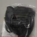 FantaLook Medium Black Wavy 80s Mullet Hat Wig with Mustache for 4th of July Cosplay Party and Halloween