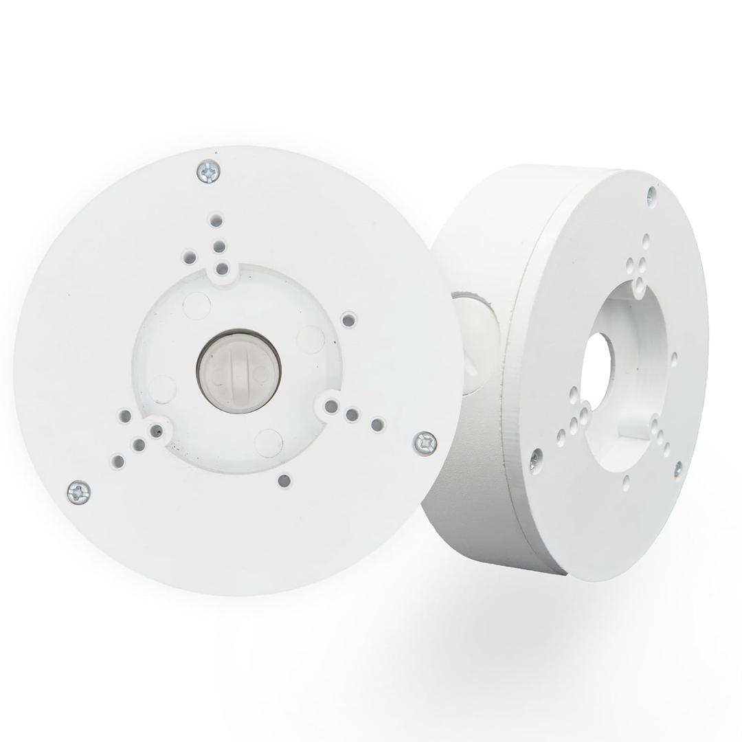 2 Pack PFA130-E Security Camera Junction Box-Premium ABS Security Camera Mount Bracket-Waterproof Universal Camera Junction Box for Mounting Surveillance Cameras-Outdoor Security Camera Box