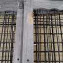 Upolana Dog Crate Furniture, 32 inch Medium Dog Crates with Bed Mat, Wooden Dog Kennel Furniture, End Side Table Dog Cage with 3 Doors, Greige