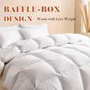 Cosybay King Size Feather Down Fiber Comforter Ultra Fluffy Duvet Insert, All Season White Cotton Cover Luxury Hotel Bed Comforter with Corner Tabs, 106x90 Inch