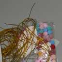 Panitay 40 Pcs Colorful Mini Small Party Hats for Stuffed Animals Paper Cone Tiny Birthday Hats Games Accessories(Cute Style)