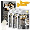 Asphalt Crack Filler, 4.5LB High Elasticity Driveway Crack Filler, Self Leveling Waterproof Repair Sealant for Driveway, Walkway, Road, Blacktop Concrete Joint, Indoor & Outdoor - Black (74oz)