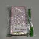 Compatible with iPhone 16 6.1" Bling Wallet Case with Credit Card Holder,Women Glitter Flip Phone Case Sparkle Rhinestone，RFID Blocking PU Leather Kickstand Shockproof Cover(Pink)