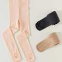 DIPUG Ballet Tights for Girls Ultra Soft Convertible Dance Tight for Kids (L)