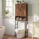 MEXSAKY Over The Toilet Storage Cabinet,23.6" W Bathroom Organizer, Brown