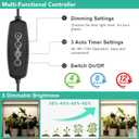FOXGARDEN Grow Light Stand, Advanced LED Plant Growth Lighting with 4/8/12H Timer, 6 Dimming Options, and Adjustable Height - Optimal for Indoor Plants in Seedlings, Vegetative, and Flowering Phases 23.43in Grow Light Stand