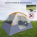 Camping Tent 2-4 Person, Waterproof Windproof Tent with Rainfly Easy Set up-Portable Dome Tents for Camping