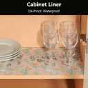 INNOLITES Shelf Liners for Kitchen Cabinets Drawer Liner Waterproof & Oil-Proof, Non-Adhesive EVA with Floral Pattern Durable Washable, Easy to Cut (Sage Green, 11.8" x 120")
