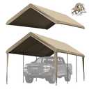 10'x20' Carport Replacement Canopy Cover,Waterproof & UV (Only Top Cover)