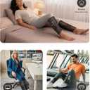 Cordless Calf Massager with Heat and Compression : Rechargeable Leg Compression Massager with 5 Modes, 5 Intensities for Pain Relief and Circulation - Calf Massage Device for Muscle Recovery