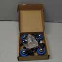 Stem Caster Wheels 2 inch Heavy Duty, Swivel Threaded Stem Mount Casters Set of 4 with American Size UNC 1/4"-20 x 1