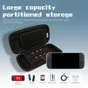 RALAN Black Red Bloody Handprint Carrying Case with 20 Game Card Slots for Nintendo Switch 2 (2025) 7.9 Inch - Protective Hard Shell, Portable, Durable, and Spacious Travel Case with Large Capacity