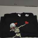 Valentines Day Skeleton Dab Boys Kids Toddler Youth Men Teen T-Shirt, M