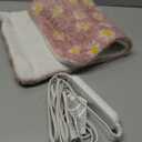 GOQOTOMO Flower Heating Pad for Back Pain Relief- 12" x 24"12 Heat Levels, 8 Timers Stay on, Machine Washable -F1224 (Pink)