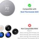 Petrichor Nest Thermostat Wall Plate - Compatible with Google Nest Thermostat 2020 - Nest Thermostat Trim Kit, Nest Thermostat Wall Plate Cover Accessory Easy Installation - Snow