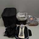 Heated Lunch Box, 120W Electric Lunch Box for Adults with 1.5L 304 Stainless Steel Container, 12V/24V/110V Lonchera Elctrica Porttil for Travel, Work, Car, Truck (Pure Black, 1.5L x 3)