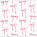 Coquette Preppy Pink Bow Beach Towel - Aesthetic Girly Preppy Ribbon Pool Towels Microfiber Absorb Water Travel Towels 60x30 Inches for Bathroom Kitchen Gym Yoga, Gifts for Girls Lady