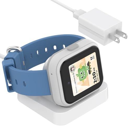 Soarking Charging Dock Replacement for T-Mobile SYNC UP 1 Kids Watch with 5 Feet Charger Cable Wall Charger Included(White for Syncup Watch 1)
