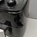 OSTBA 2.5QT Air Fryer for 12 People, Small Air Fryer with 6 Menu Options, Dual Knob Manual Temp & Timer, 3D Rapid Air Circulation, Nonstick & Dishwasher Safe Basket, Oil-Free Healthy Cooking