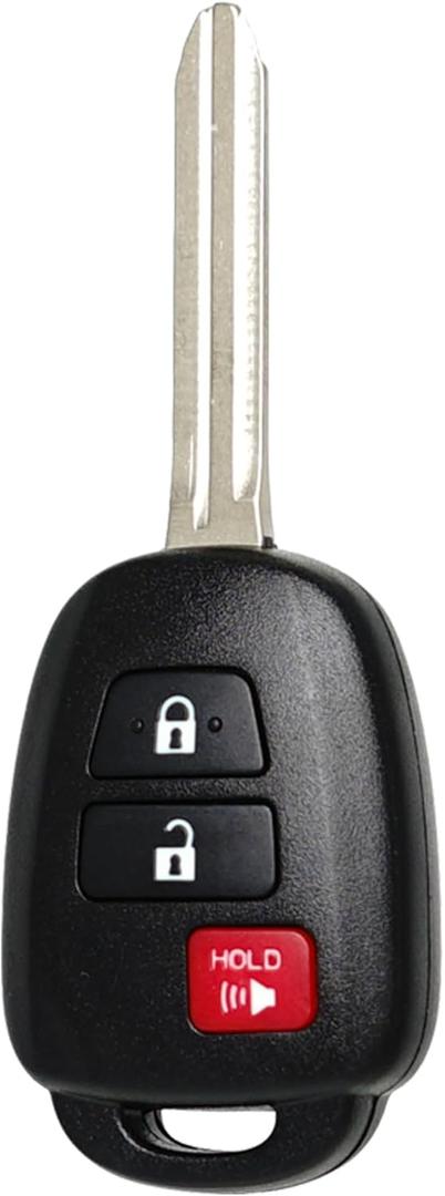 Key Fob Keyless Entry Fits for Toyota Tacoma RAV4 Prius C 4Runner 2013 2014 2015 2016 2017 2018 2019 Remote Control Head Key Replacement HYQ12BDM HYQ12BEL, 89070-42820, 89070-42D30 H Chip