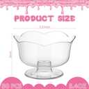Reallnaive 50 Pcs 50 Pcs Clear Dessert Cups 3.5oz Plastic Parfait Cup Disposable Appetizer Cup Mini Ice Cream Bowl for Appetizer, Sundae, Fruit, Mousse Pudding Wedding Baby Shower Party Supplies