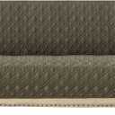 Ameritex Couch Sofa Slipcover 100% Waterproof Nonslip Quilted Furniture Protector Slipcover for Dogs, Children, Pets Sofa Slipcover Machine Washable (Green, 68")