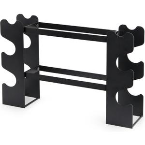 Small Dumbbell Rack Stand Only - Iron Weight Stand Holder Storage for Dumbbells (without Rubber Covers, black)