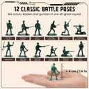 LovesTown 200PCS Army Men Toy Soldiers, Classic Military Toys for Kids 3+, School Projects, Dioramas & History Lessons, Stocking Stuffers, Holiday & Birthday Gifts for Boys