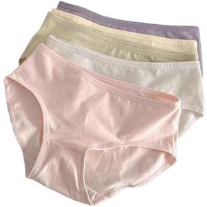 5-Pack Womens Cotton Bikini Panties, Ultra Soft Breathable Underwear (Large)