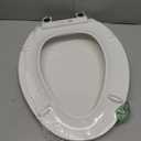 KOHLER 4636-RL-0 Cachet ReadyLatch Elongated Slow Close Toilet Seat, Soft Close Toilet Seat Quiet Lid, Contoured Grip-Tight Bumpers Installation Hardware, Apartment Essentials, White