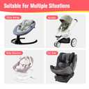 KAKIBLIN Baby Neck Pillow, Upgraded Baby Support Pillow,Baby Neck Support Pillow for Carseat, Newborn Neck Support for Car Seat,Pushchair,Travel (Flower)