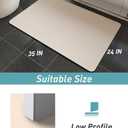 COCOER Bath Mat - Absorbent, Stain Resistant, Non Slip Bath Rug - Quick Dry Bathmat with Rubber Back-24x35 Nude