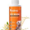 3 x PUAINTA Dog Eye Drops, Eye Infection Treatment, Eye Drops for Dogs & Cats, Soothe Irritation Pink, Dry Eyes, Itchy Eye Wash Tear Stains, Debris Cleaner, Natural Daily Eye Care, Safe for Pets (4oz)