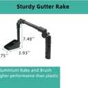 Gutter Cleaning Tools,Metal Rain Gutter Cleaner,Multi-Angle Gutter Cleaning from The Ground,4-13.5FT Extension Pole High Reach Leaf Cleaning from Gutter Guard.