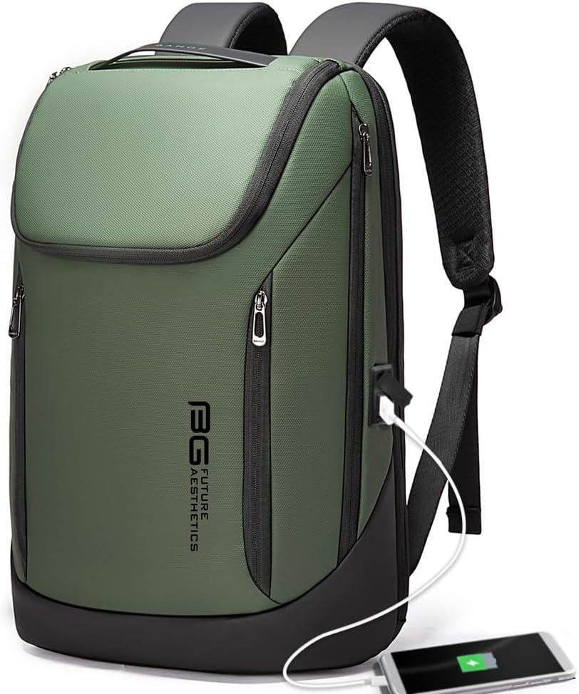 BANGE Business Smart Backpack Waterproof fit 15.6 Inch Laptop Backpack with USB Charging Port,Travel Durable Backpack