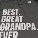 Best Great Grandpa Design For Grandpa Men Great Grandfather T-Shirt L (Grey)
