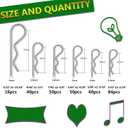 Cotter Pin Assortment Kit, Hincell 300Pcs Cotter Pins Hairpin Assortment Kit R Cotter Pins Clips Zinc Plated Hair Clip Hitch Pin Clips Fastener Set for Automotive Marine Tractors Mower Carts