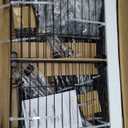 SEMHOR E01 Expandable Heavy Duty Clothes Rack, Free Standing Closet System Organizer, Adjustable Portable Carbon Steel Garment & Clothing Racks for Hanging Clothes (72.5-96"), 800LBS Max Load, Black