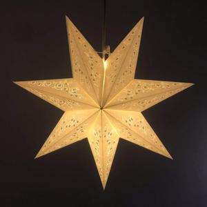 Paper Star Lantern Lampshade Star Light Cover Garland Lantern Pendant Xmas Tree Topper for Christmas New Year Birthday Wedding Home Party Dercor Indoor and Outdoor 17.7 Inch