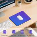 2 x Premium Mouse Pad with Stitched Edges  10.2 x 8.3 in | Smooth, Washable Mat with Non-Slip Base | Personalized Cute MousePads for Laptop, Computer, Office, Home (Blue-Purple Gradient)